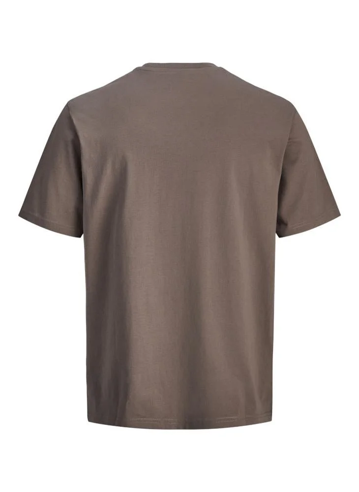 JACK & JONES  Plus Size Graphic Crew Neck T-Shirt for Men | Best Price UAE