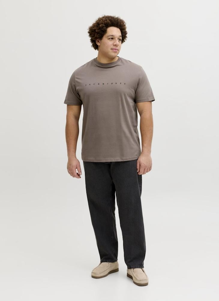JACK & JONES Plus Size Graphic Crew Neck T-Shirt - Image 4