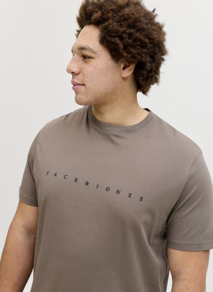 JACK & JONES Plus Size Graphic Crew Neck T-Shirt - Image 3