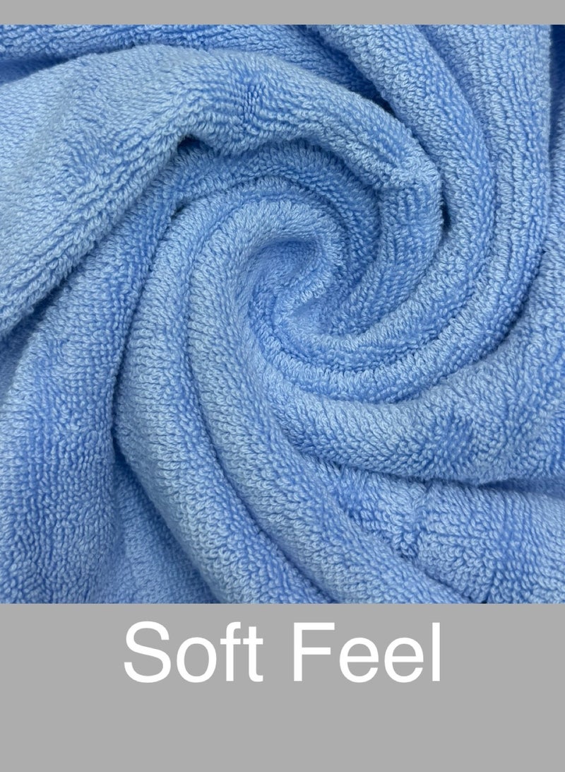 Hayat PAMUKKALE - 6 Piece Bath Sheets 80 x 160 cm Super Soft 100% Cotton Fast Absorbent & Quick Dry Towels 550-GSM -Assorted Coulors - Image 3
