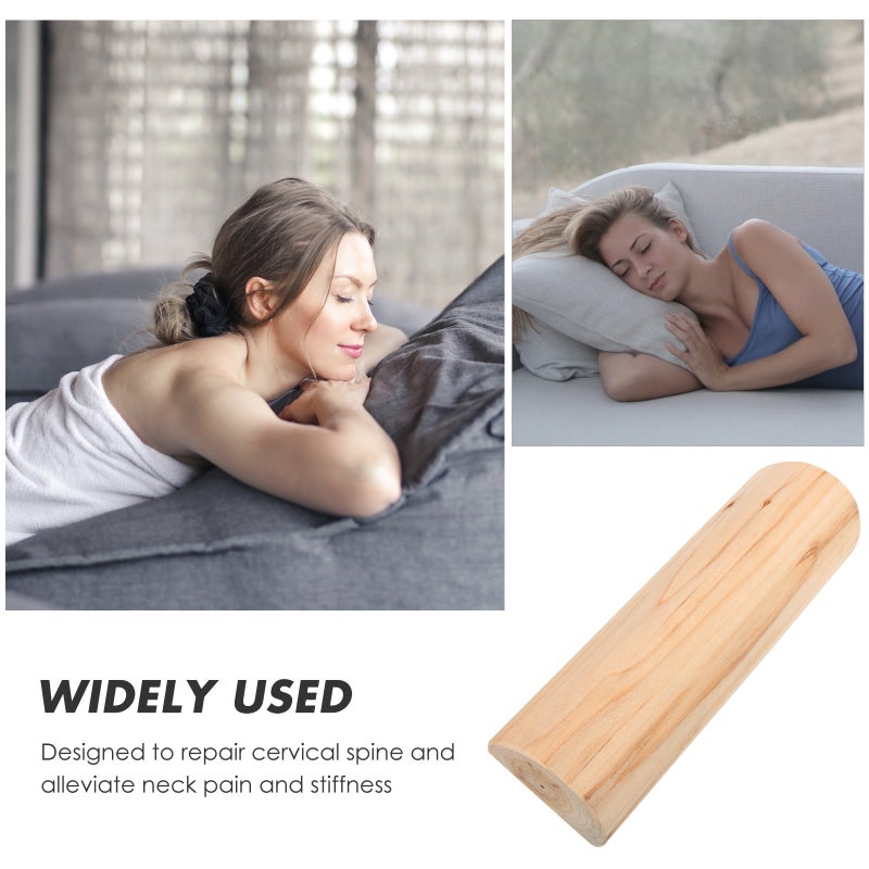 2pcs Pillow Sweat Steam Pillow Pillow Wood Pillow Smooth Pillow for Neck - Image 3