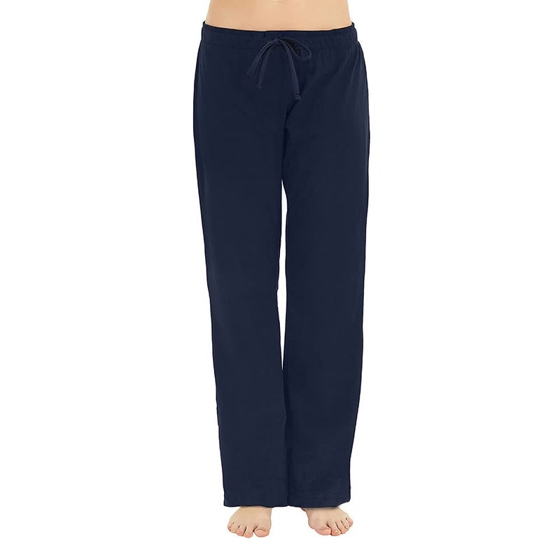 U2SKIIN Pajama Pants for Women Soft, 95% Cotton, 5% Spandex Comfortable Womens Lounge Sleep Pj Bottoms for Women(Navy,M) - Image 1