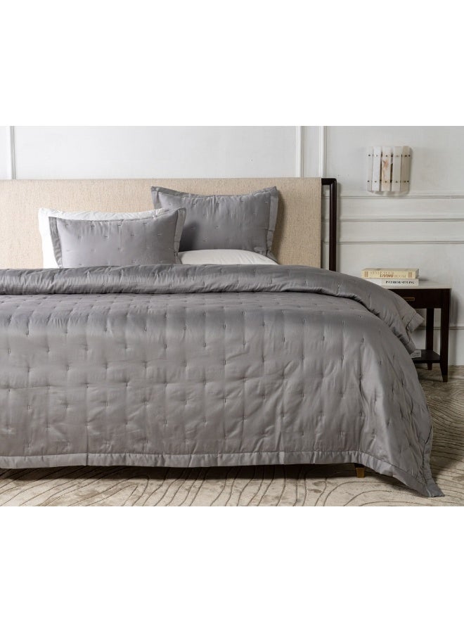 2XL Home Grey Bedspread Set for Home - Image 1