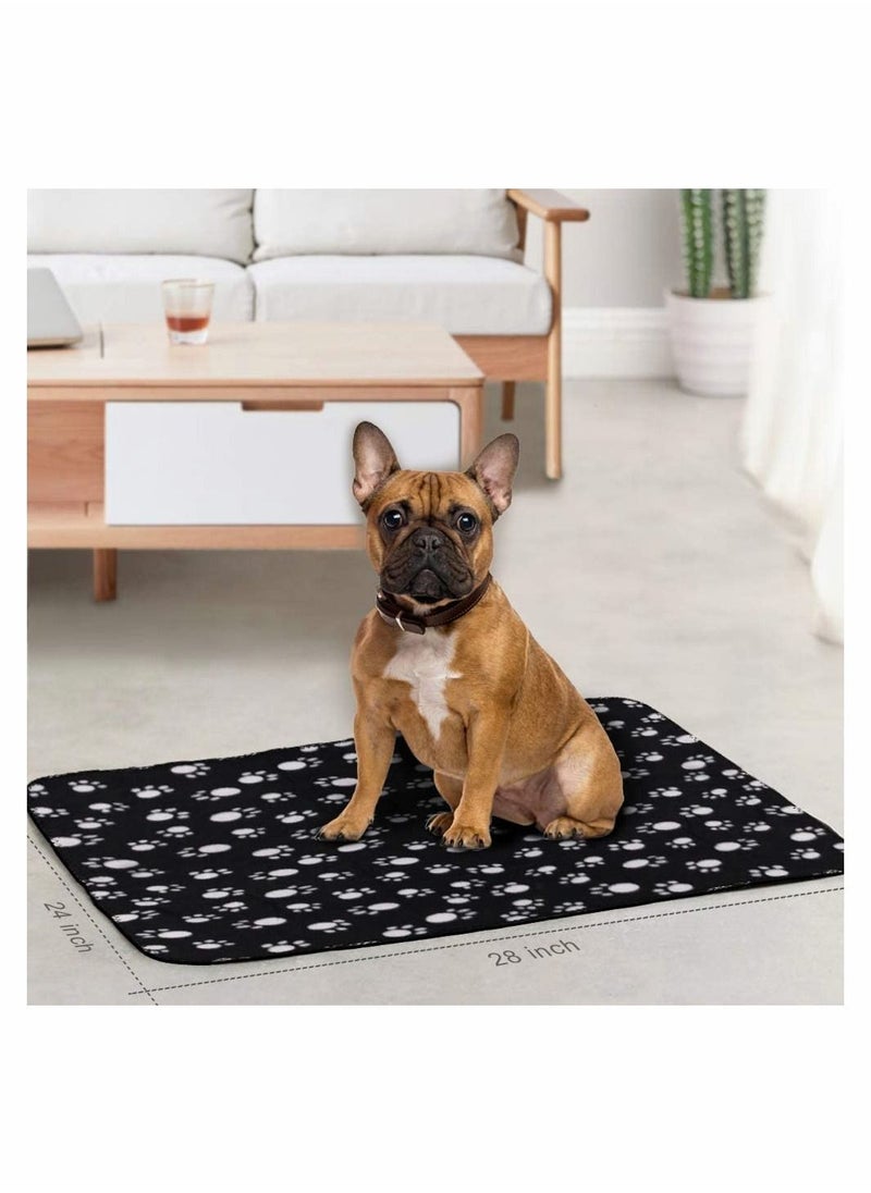 Beauenty 6 Pack Pet Blanket Soft Fleece Dog Cat Blanket, Fluffy Warm Sleep Bed Cover with Dog Bones Print for Kitten Puppy, Pet Kennels, Beds, Car Seats and Crate (multiple colors)  - Image 3