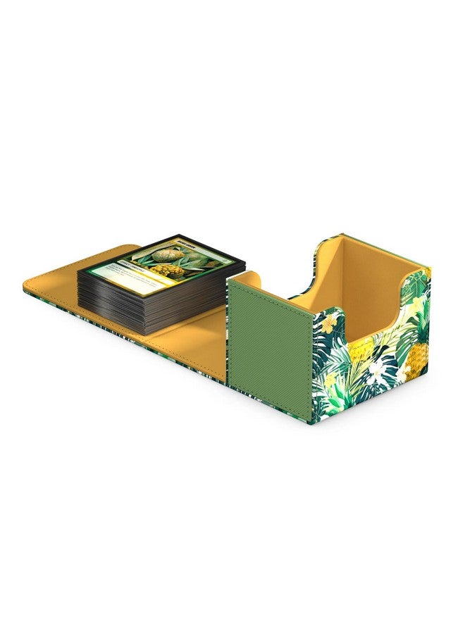 Ultimate Guard Limited Run Sidewinder 100+ Floral Places II, Deck Box for 100 Double-Sleeved TCG Cards, Bahia Green, Magnetic Closure & Microfiber Inner Lining… - Image 2