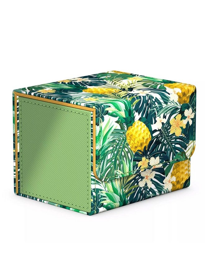 Ultimate Guard Limited Run Sidewinder 100+ Floral Places II, Deck Box for 100 Double-Sleeved TCG Cards, Bahia Green, Magnetic Closure & Microfiber Inner Lining… - Image 1