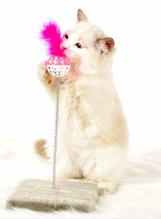 AL THEQA Cat Plate Grinders Interactive Toy(PINK) - Image 3