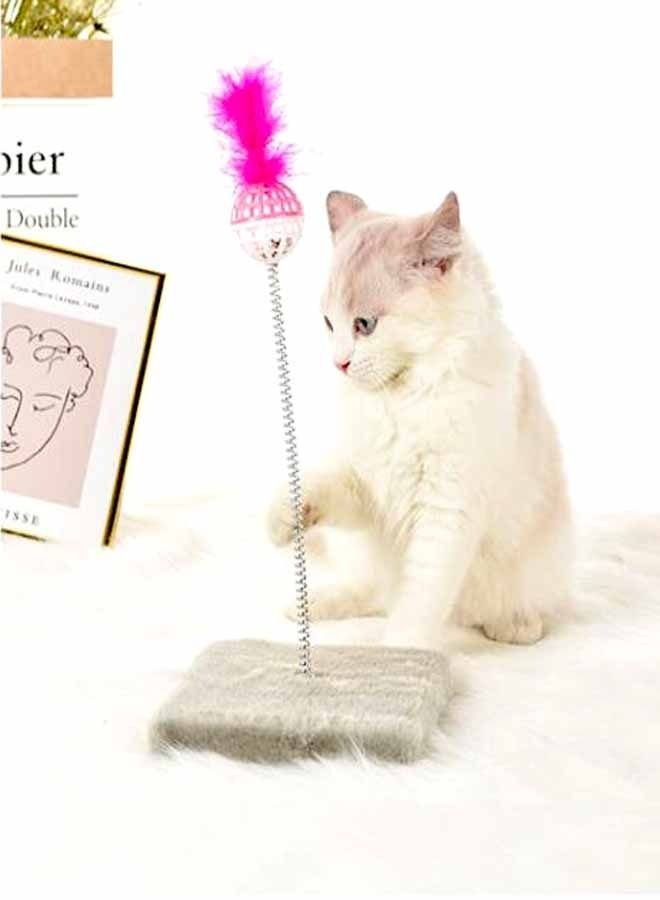 AL THEQA Cat Plate Grinders Interactive Toy(PINK) - Image 1