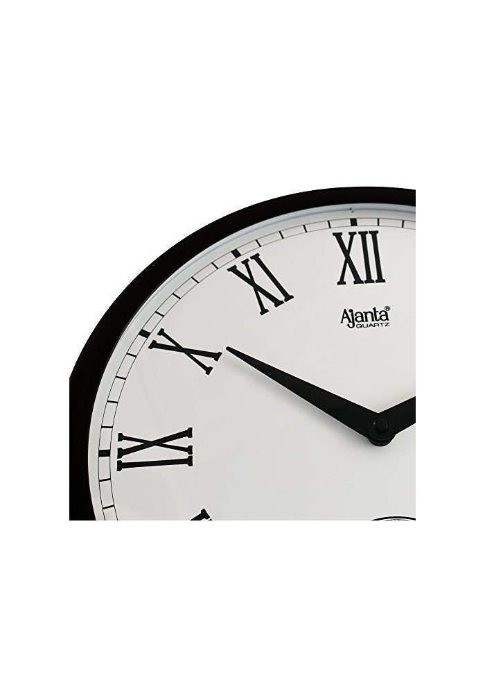 Ajanta Plastic Sweep Wall Clock – 37 cm Brown | Silent Movement | Easy-to-Read Dial | Ideal for Home, Office & Kitchen - Image 3