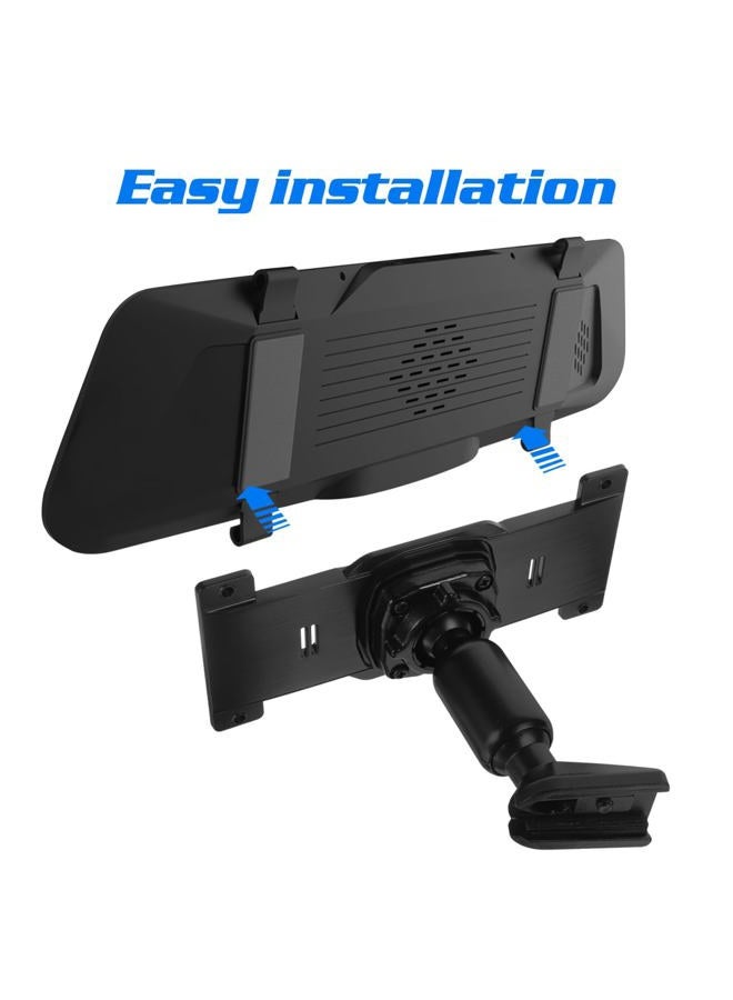 DOITOOL Rear View Mirror Back Plate Panel Interior Mirror Bracket Arm/Mirror Dash Cam Mount Arm for Car DVR Instead of Strap - Image 4