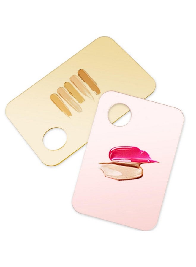 Onukaly 3Pcs Acrylic Cosmetic Palette With 3Pcs Spatula Tool Makeup And Drawing Mixing Palette For Liquid Foundation Eye Shadow Oil Paints - Image 4