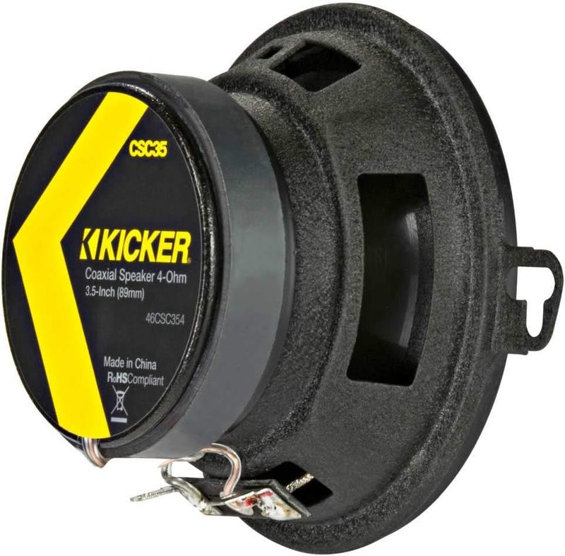 Kicker 46CSC354 CS-Series CSC35 3.5-Inch (89mm) Coaxial Speakers, 4-Ohm (Pair) - Image 3