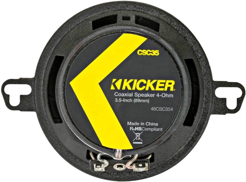 Kicker 46CSC354 CS-Series CSC35 3.5-Inch (89mm) Coaxial Speakers, 4-Ohm (Pair) - Image 2
