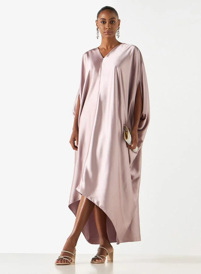 2Xtremz 2Xtremz V-neck Maxi Kaftan Dress