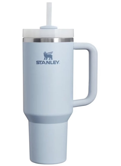 Quencher H2.0 FlowState 40 oz Stainless Steel Tumbler with Lid and Straw - Vacuum Insulated for Water, Iced Tea, Coffee, Smoothies, and More, Glacier