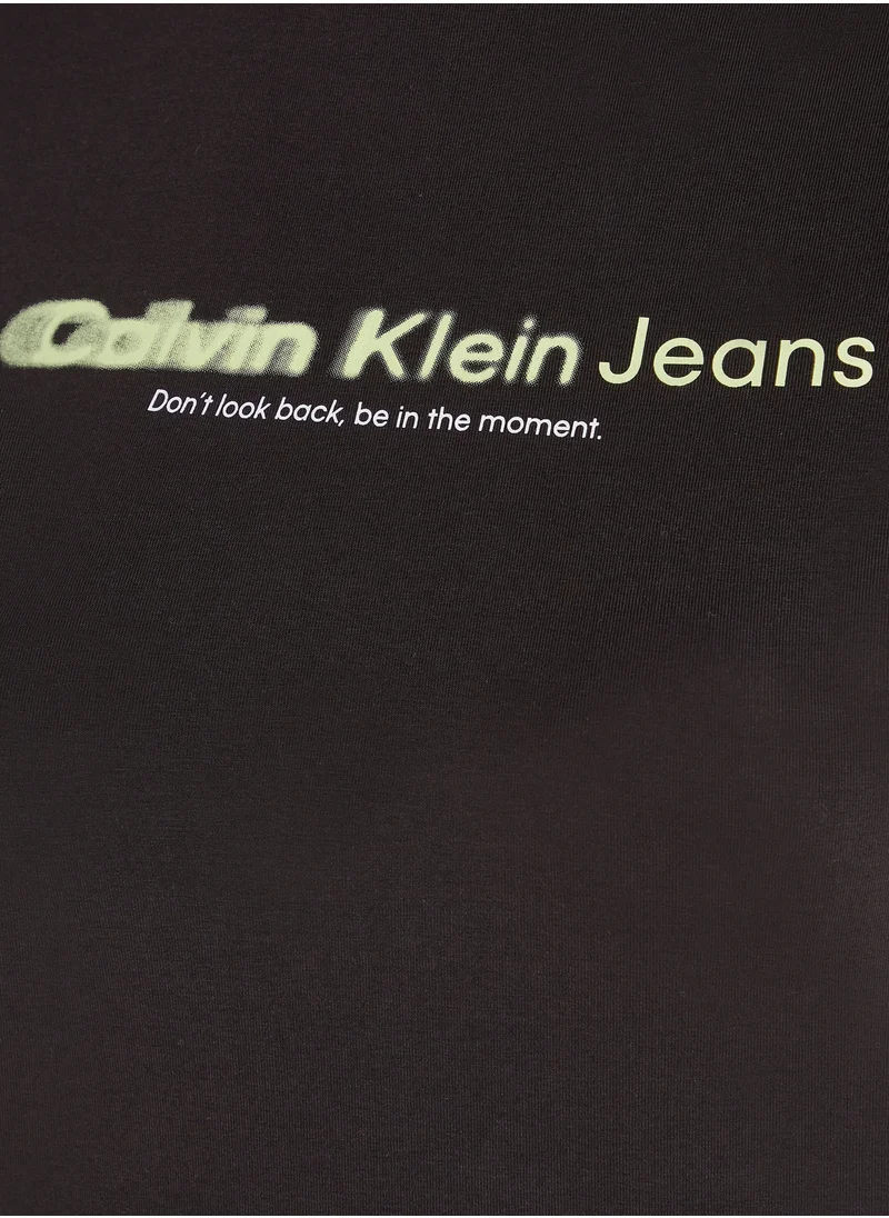 Calvin Klein Jeans Crew Neck Slogan T-Shirt