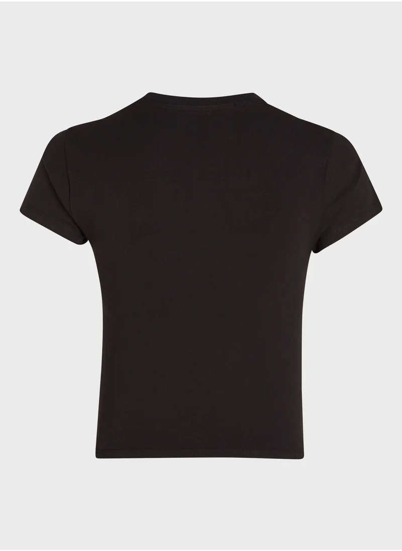 Calvin Klein Jeans Crew Neck Slogan T-Shirt