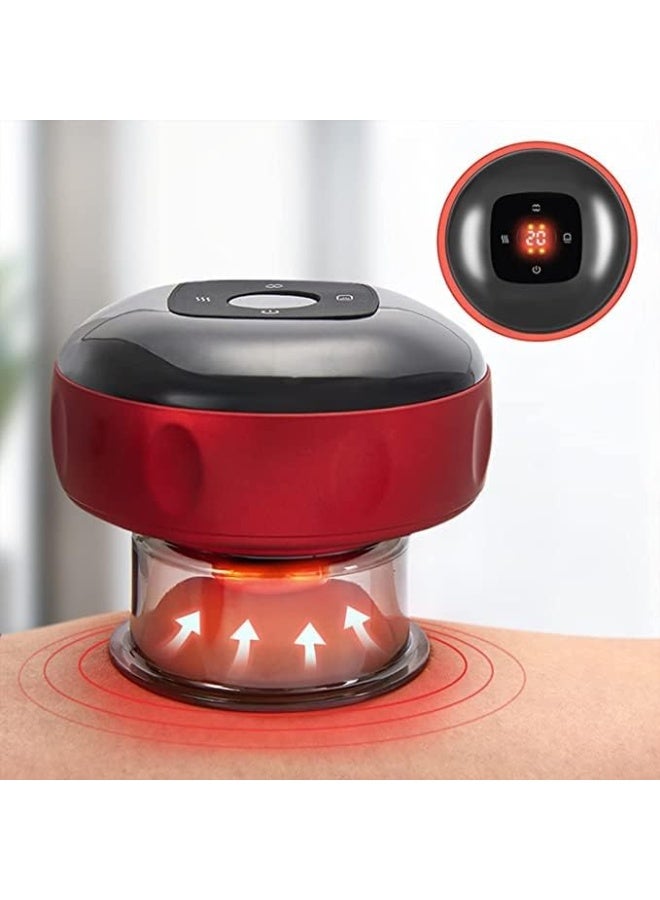 3-in-1 Therapeutic Cupping Massager with Red Light Therapy - Portable Rechargeable with 6 Temperature and Suction Levels - Image 3