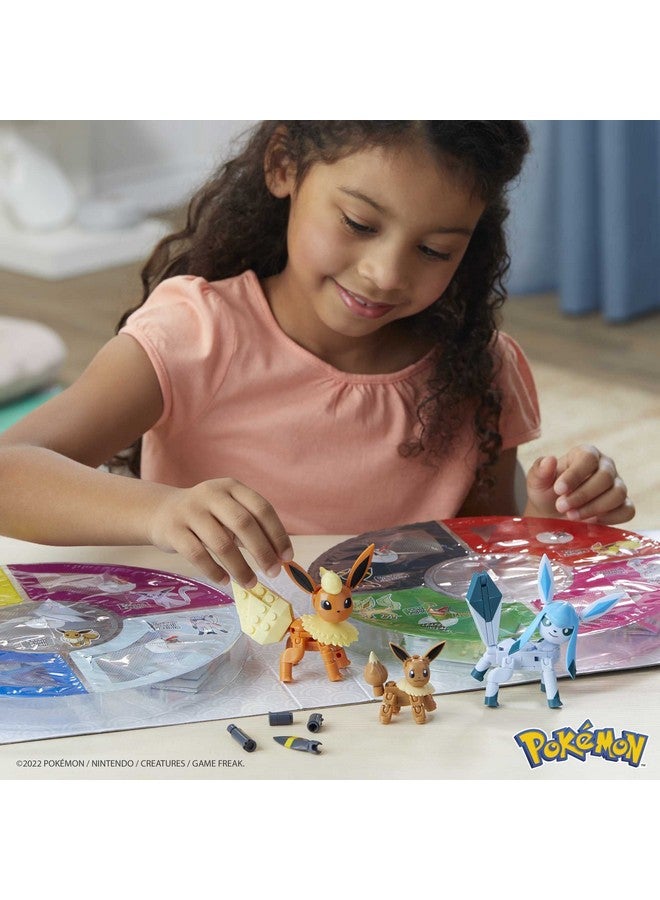 Mega Brands مجموعة ألعاب بناء بوكيمون MEGA كل تطورات إيفي مع 470 قطعة، 9 شخصيات قابلة للتشكيل، للأطفال - Image 3