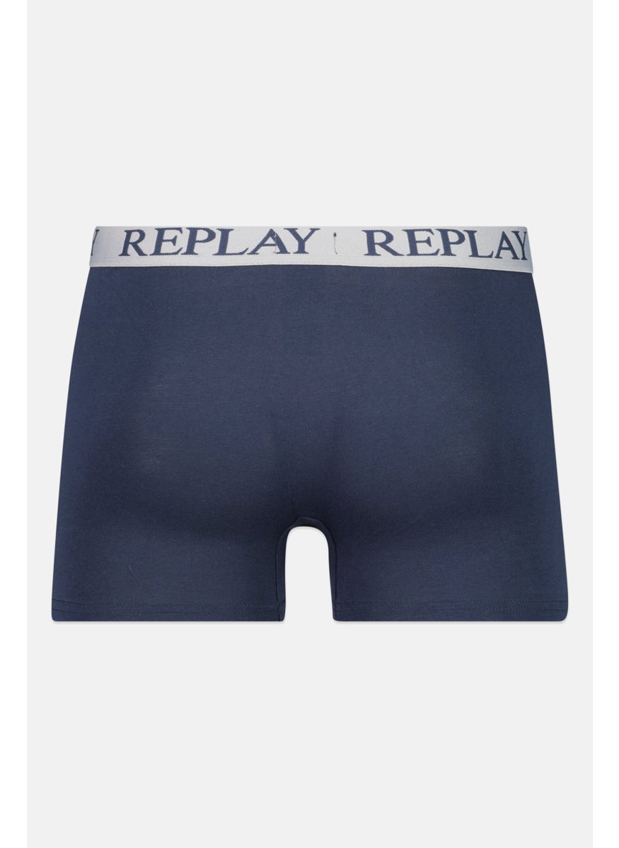 Replay - Men 2 Pack Brand Logo Trunk, Grey - Image 1