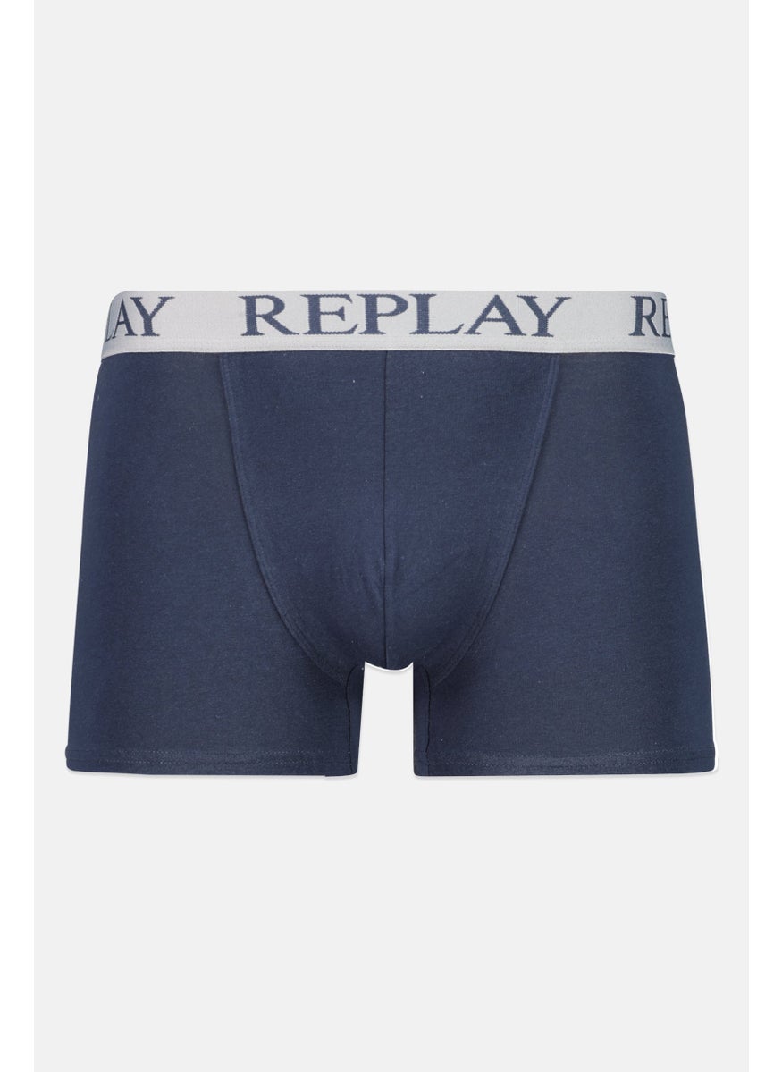 Replay - Men 2 Pack Brand Logo Trunk, Grey - Image 1