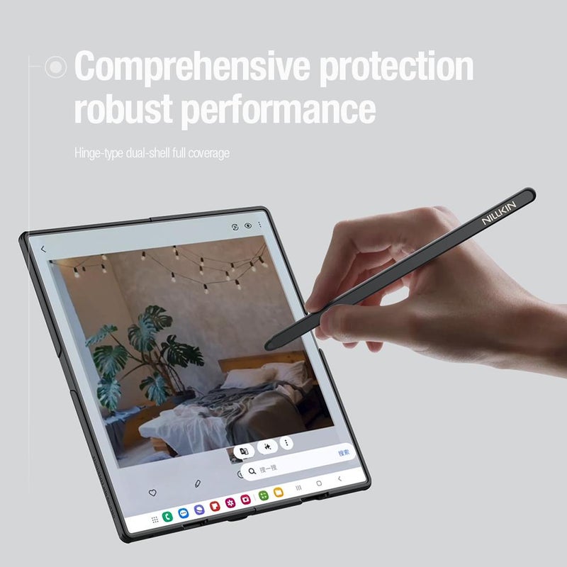 Nillkin For Samsung Galaxy Z Fold7 5G Frosted Fold Pc + Tpu Phone Case(Black) - Image 4