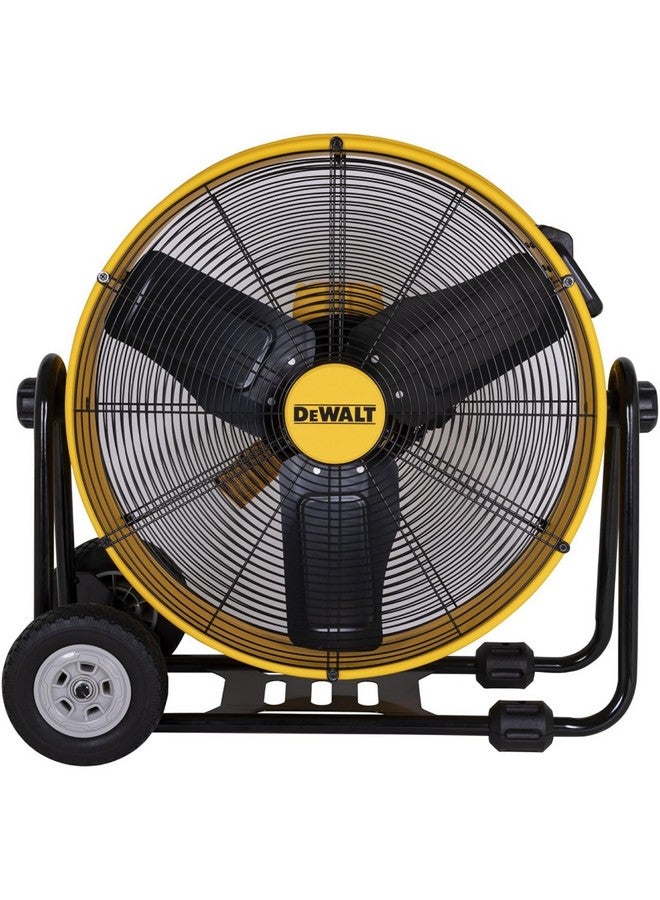 DEWALT 190W High-Velocity Industrial Floor Fan Yellow and Black 24 Inch DXF2410 - Image 1