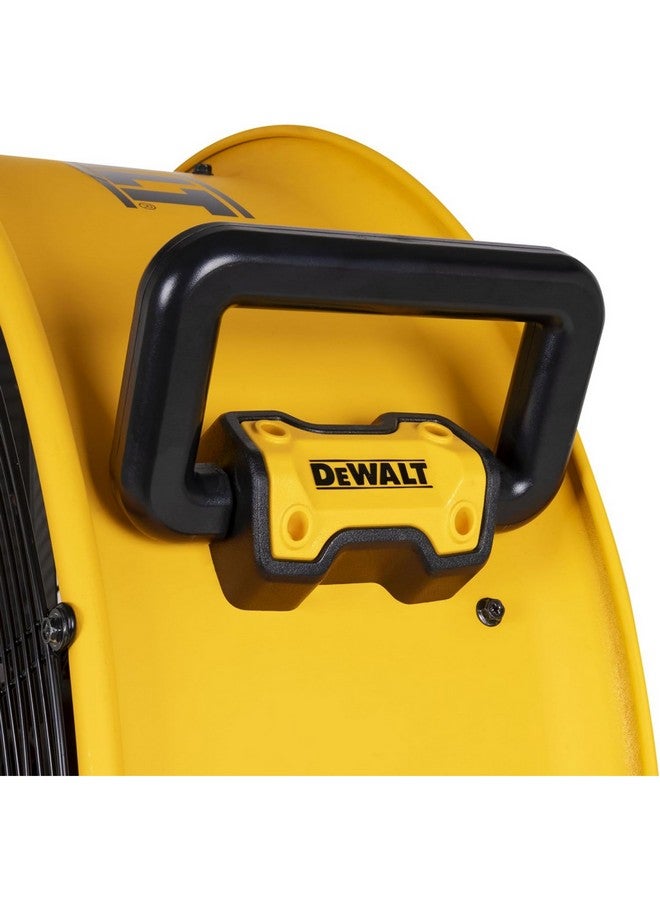 DEWALT 190W High-Velocity Industrial Floor Fan Yellow and Black 24 Inch DXF2410 - Image 5