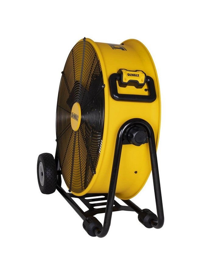 DEWALT 190W High-Velocity Industrial Floor Fan Yellow and Black 24 Inch DXF2410 - Image 3