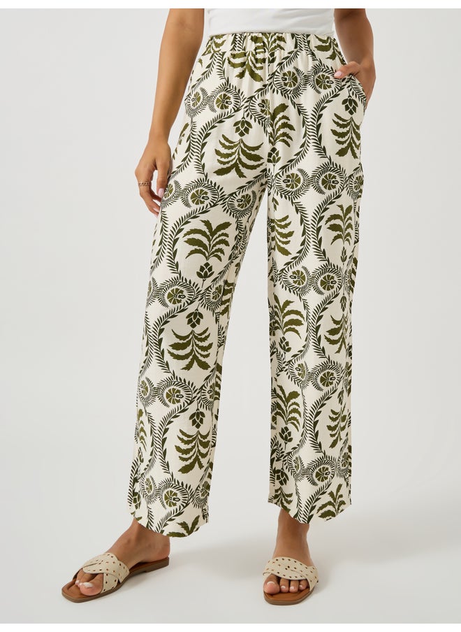 Styli Styli All-Over Print Oversized Shirt and Wide Leg Pants Co-Ords  - Image 5