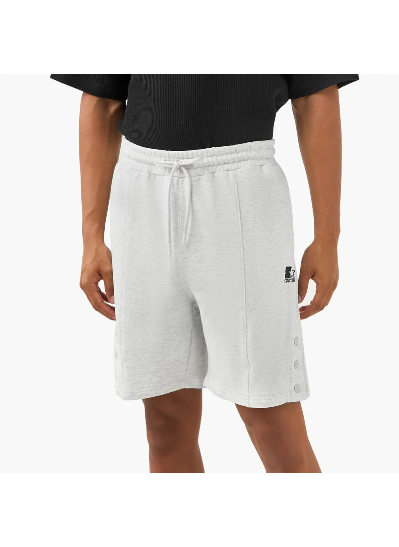 ستارتر Starter Button Detail Shorts with Drawstring Closure and Pockets