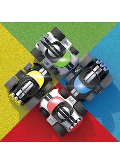 شاربر إيميج ® Motor Battles Rc Team Battle Racers - سيارات قتالية يتم التحكم فيها عن بعد مع أضواء LED ومؤشرات الضرر للعب متعدد اللاعبين | لعبة قتال سيارات التصادم Rc Stunt | لعبة هدية للأولاد والأطفال  - Image 2