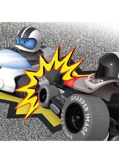 شاربر إيميج ® Motor Battles Rc Team Battle Racers - سيارات قتالية يتم التحكم فيها عن بعد مع أضواء LED ومؤشرات الضرر للعب متعدد اللاعبين | لعبة قتال سيارات التصادم Rc Stunt | لعبة هدية للأولاد والأطفال  - Image 3