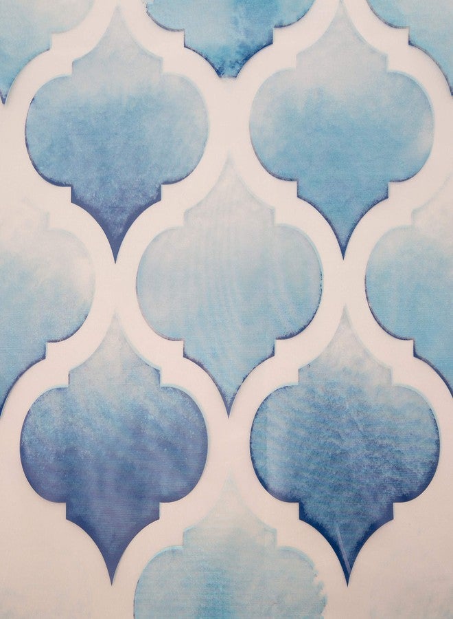 Bath Bliss 70” x 72” PEVA Shower Curtain | 12 Rust Proof Metal Grommets | Reinforced Header | Waterproof | Scale Design | Blue - Image 3