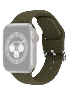 PROMASS Replacement Watch Band For Apple Watch Series 7 41mm/6 & SE & 5 & 4 40mm/3 & 2 & 1 38mm Dark Olive Green 