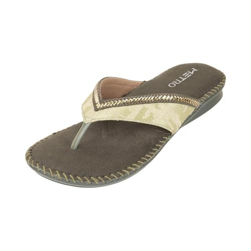 Metro Women Green Flat Comfort Sandal UK/7 EU/40 (44-32) - Image 1