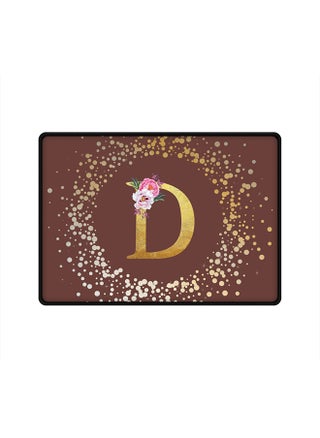 Designer Gaming Mouse Pad  Anti-Skid Mousepad Large Keyboard Mouse Pad Desk Mat Custom Monogram Initial Letter Floral Pattern Alphabet - D  (Brown) - pzsku/Z3DCD8EC38BAFB0E4EFF9Z/45/_/1696070612/84de1ed5-aa40-4425-b5c9-3e57709fb2c9