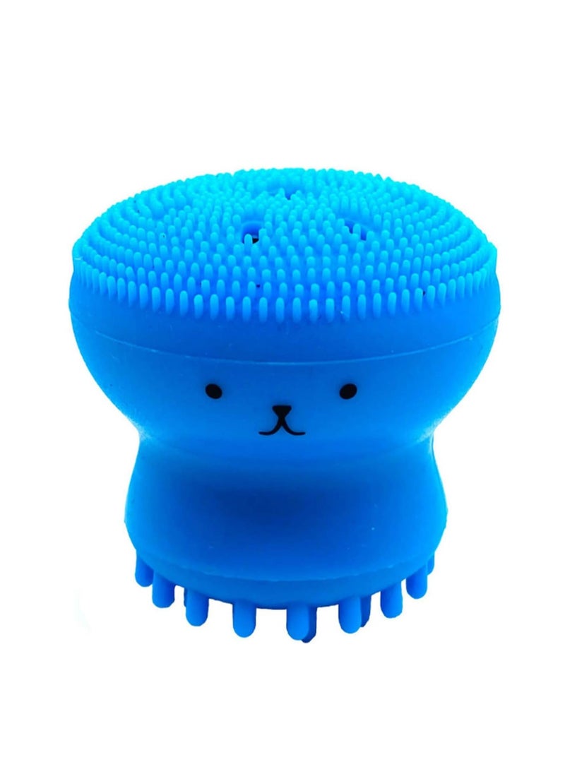 Prime by javaudan Face Scrubber Cleansing Brush Face Exfoliator Brush Octopus Shape Facial Cleansing Brush, Small Silicone Facial Cleanser Exfoliating Scrubber Face Washing Brush Deep Pore Cleaning for Skin Care  - Image 1