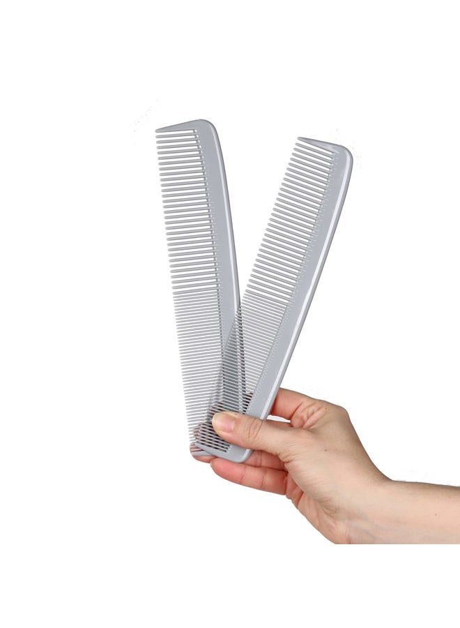 Styling Gear #303 Wide Tooth Comb Hair Detangling Comb Styling For Women, Men, Hair Stylists, Hair Comb, Wide Teeth Combs Fine Tooth Clipper Combs. 2 Piece (Gray) - Image 1