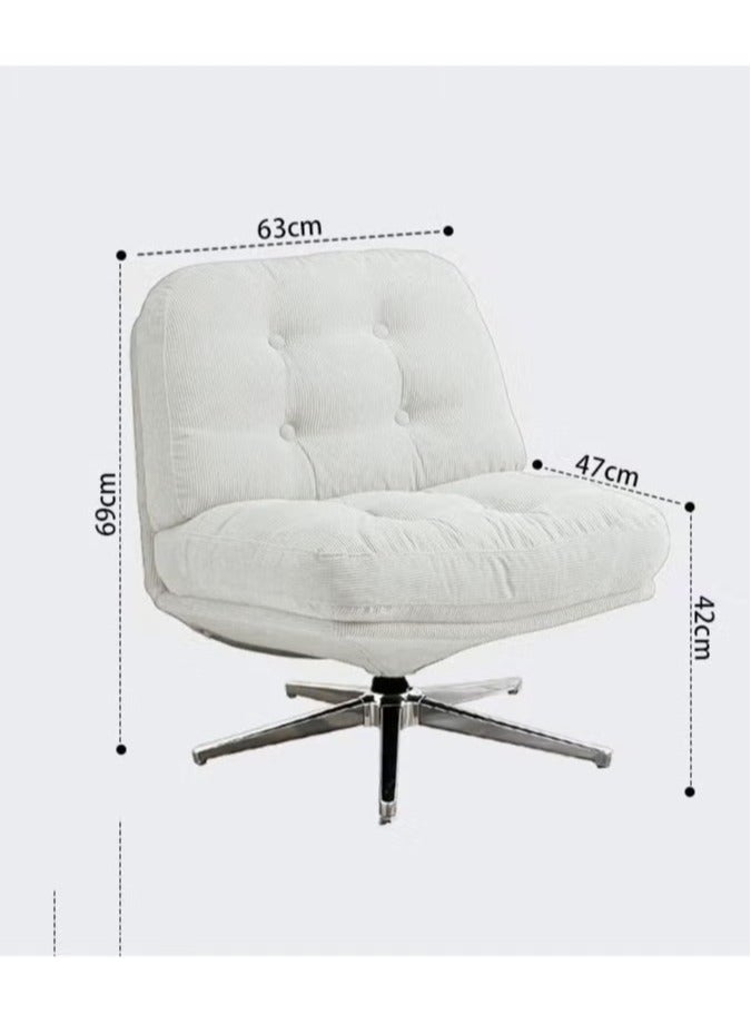 Generic Swivel Accent Chair, Cozy Living Room Chair, Comfy Reading Chair, Criss Cross Chair, Fabric Reading Sofa Chair with Wide Seat, Deep Cushion, 115° Tilt for Living Room - Image 2