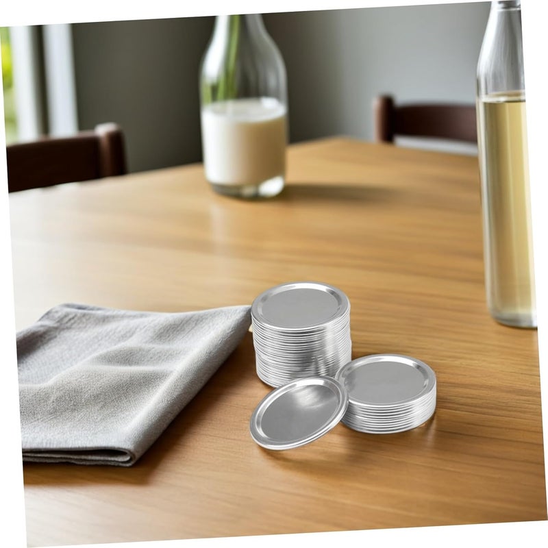 24pcs 70mm Mason Jar Tin Lids Metal Sealing Caps for Wide Mouth Bottles Home Canning Storage Accessories - Image 5