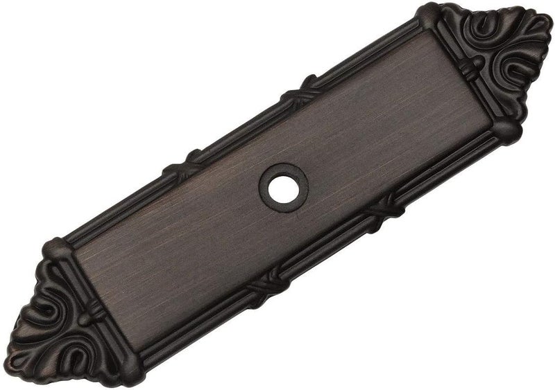 10 Pack - 9467ORB Oil Rubbed Bronze Cabinet Hardware Knob Backplate/Back Plate