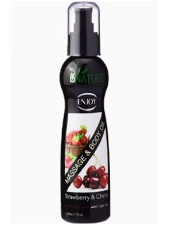 ENJOY Experience luxurious hydration with Enjoy Strawberry & Cherry Body Oil 175 ml  - Image 1