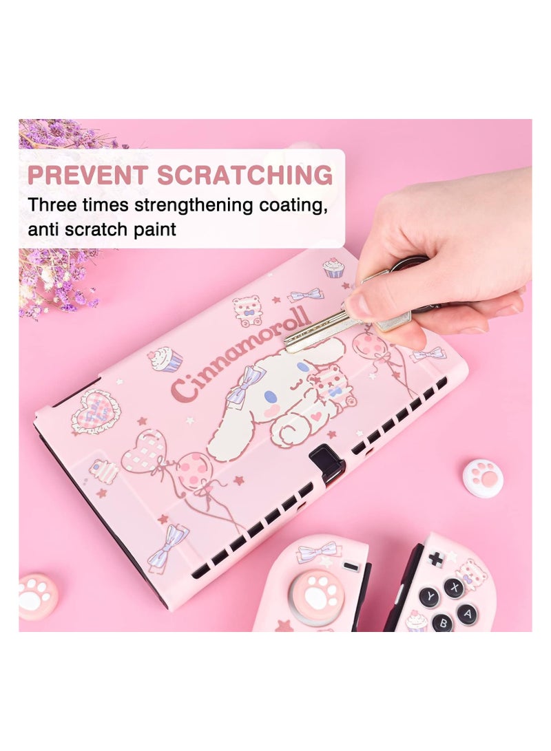 general For Nintendo Switch OLED TPU Case with 4 Thumb Grips, Shock and Scratch Resistant Design, Switch OLED2021 Accessory - Image 5