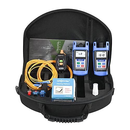 ORIENTEK TLT-12E FTTH Tool Kits Fiber Optic Power Meter + Optical Light Source +VFL FTTH Loss Test Kit Optical Power Meter OPM OLS - Image 1