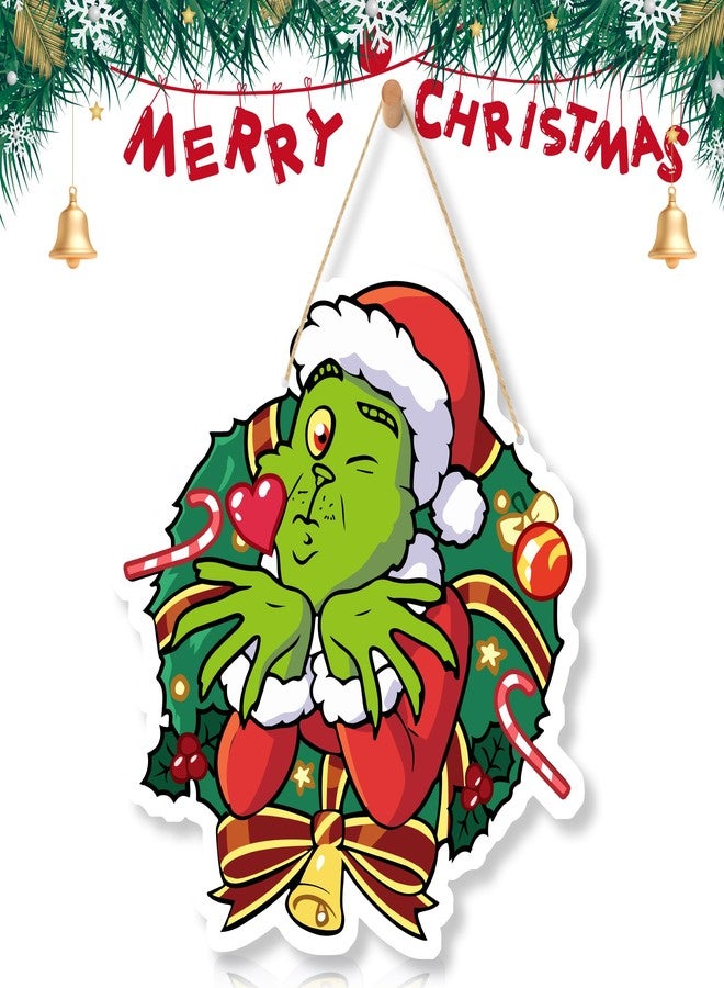 LOCOLY Christmas Decorations Hanging Signs Door Sign for Holiday Decor Ornaments for Christmas Tree - Image 1