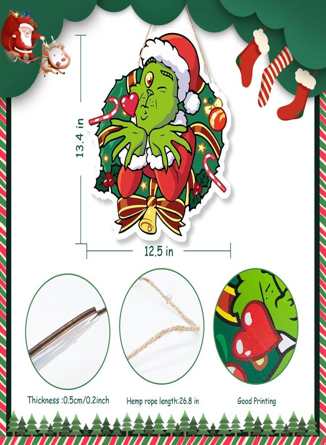 LOCOLY Christmas Decorations Hanging Signs Door Sign for Holiday Decor Ornaments for Christmas Tree - Image 3