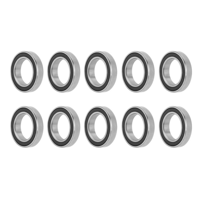 6802RS Bearings: 10 Pieces Rubber Sealed High Quality Steel - Low Noise Long Service Life Deep Groove Ball Bearings for 15mm Shaft Hobby Projects - Image 3