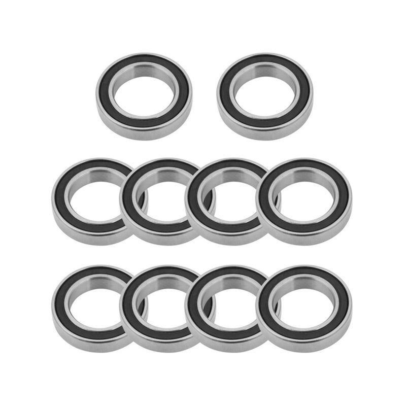 6802RS Bearings: 10 Pieces Rubber Sealed High Quality Steel - Low Noise Long Service Life Deep Groove Ball Bearings for 15mm Shaft Hobby Projects - Image 5