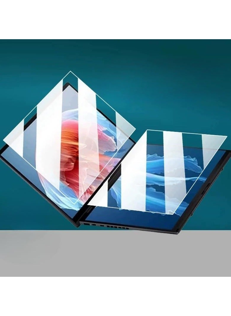 general Full Screen + Small Screen Protector Compatible with ASUS Zenbook Duo 2024 UX8406M 14-inch Laptop TPU HD Anti-scratch Soft Film - Image 1